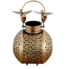 Antique Gold Bird Lantern – Tea Light & Dhuni Holder