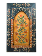 Handmade Wooden Wall Frame with Floral Design – 12 Inch
