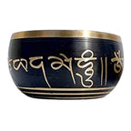 Black Tibetan Singing Bowl – 6 Inch Meditation & Healing Bowl