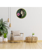 Hand Painted Wooden Wall Decor Plate – 12 Inch Round | Buddha Handicraft