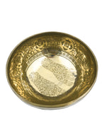 Golden Polished Bronze Handmade Carving Meditation Healing Bowl – 6 Inch