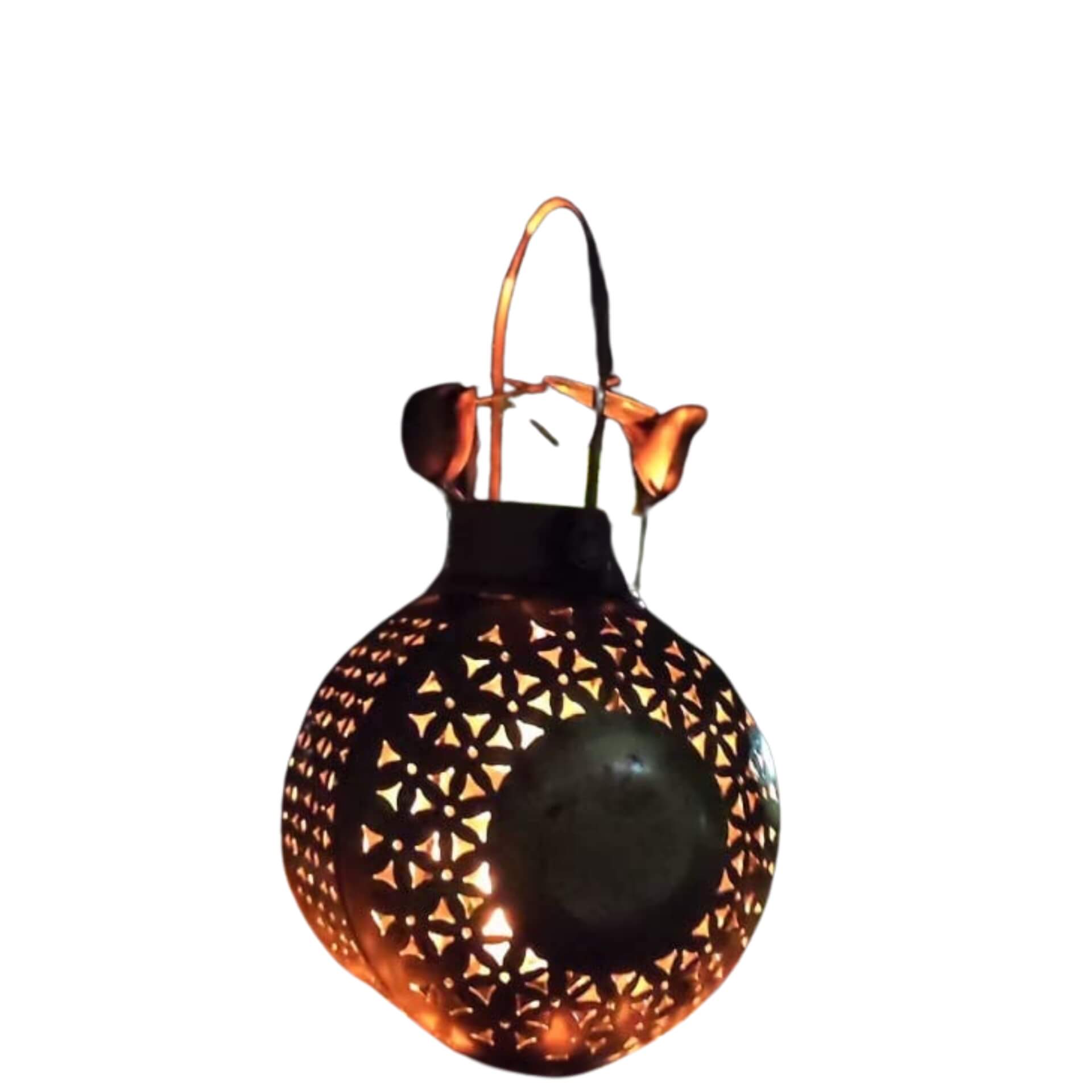 Antique Gold Bird Lantern – Tea Light & Dhuni Holder