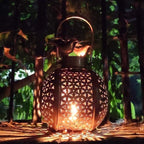 Antique Gold Bird Lantern – Tea Light & Dhuni Holder